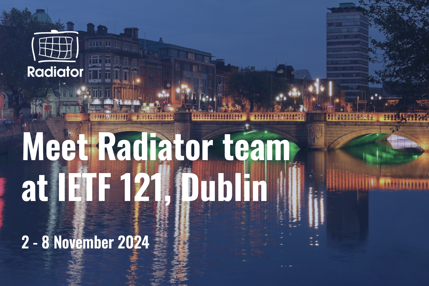 Meet Radiator at IETF 121 in Dublin