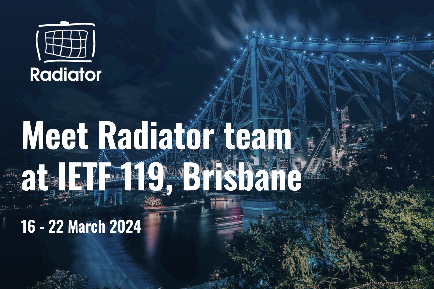 Meet Radiator team at IETF 119